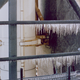 Sub-freezing temperatures the night before the launch left icicles hanging from the launch tower. Though NASA was concerned enough about freezing pipes to leave the water running overnight, concerns about the integrity of the O-rings were brushed aside. (NASA)
